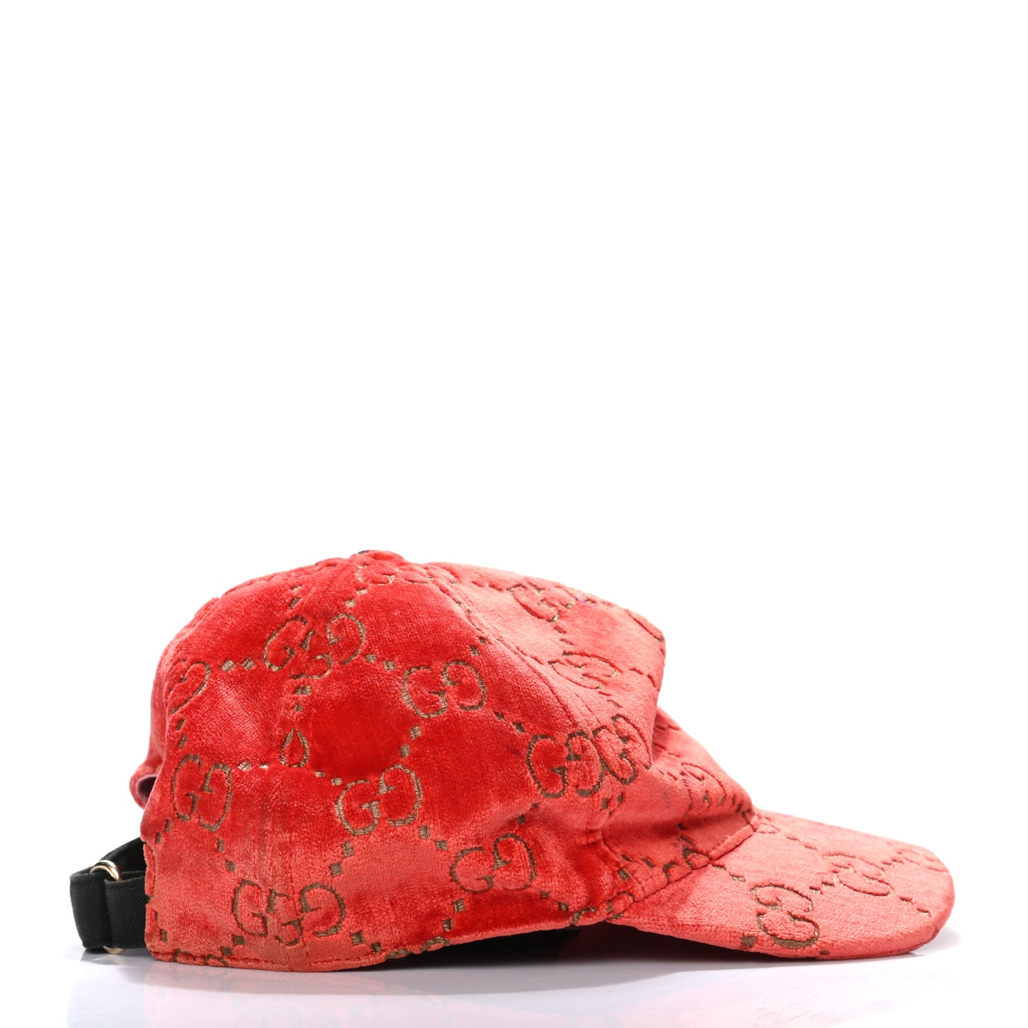 Velvet GG Monogram Baseball Hat S Pink