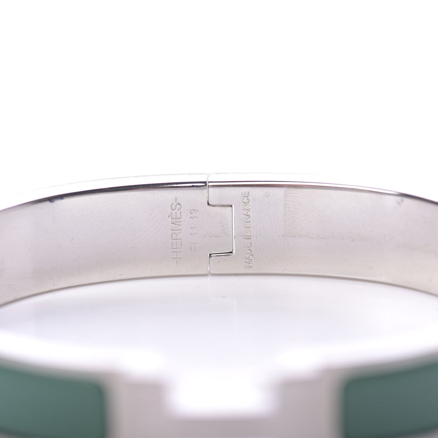 Matte Enamel Narrow Clic Clac HH Bracelet GM Menthe