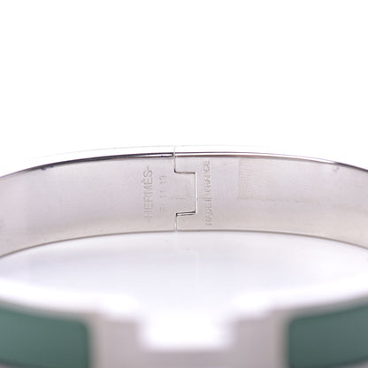 Hermes Matte Enamel Narrow Clic Clac HH Bracelet GM Menthe 4 of 5