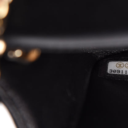 Chanel Lambskin Quilted Mini Coco Charms Rectangular Flap Black 9 of 11