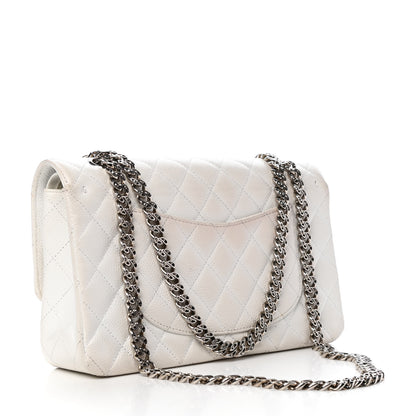 Chanel Caviar Quilted Medium Double Flap Bijoux Chain White 3 of 10