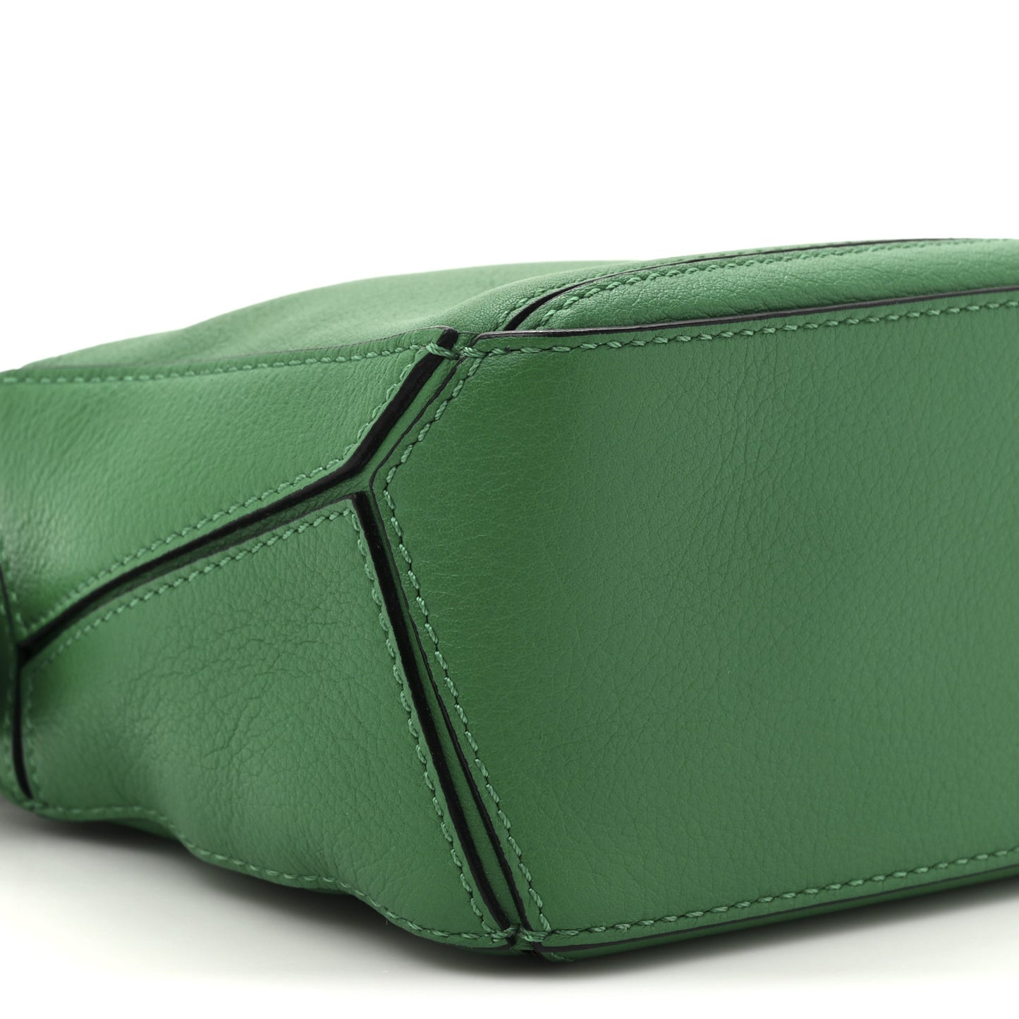 Calfskin Mini Puzzle Bag Jungle Green
