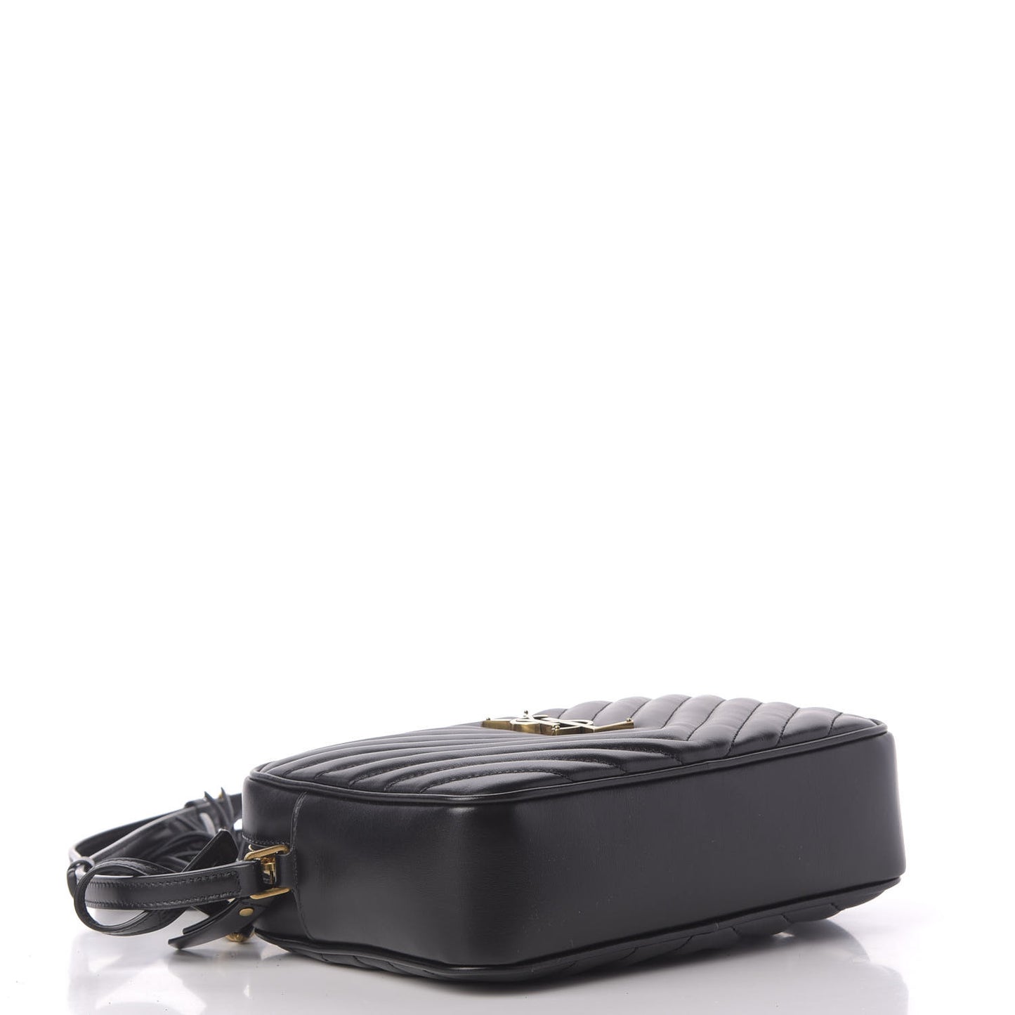 Calfskin Matelasse Monogram Lou Camera Bag Black