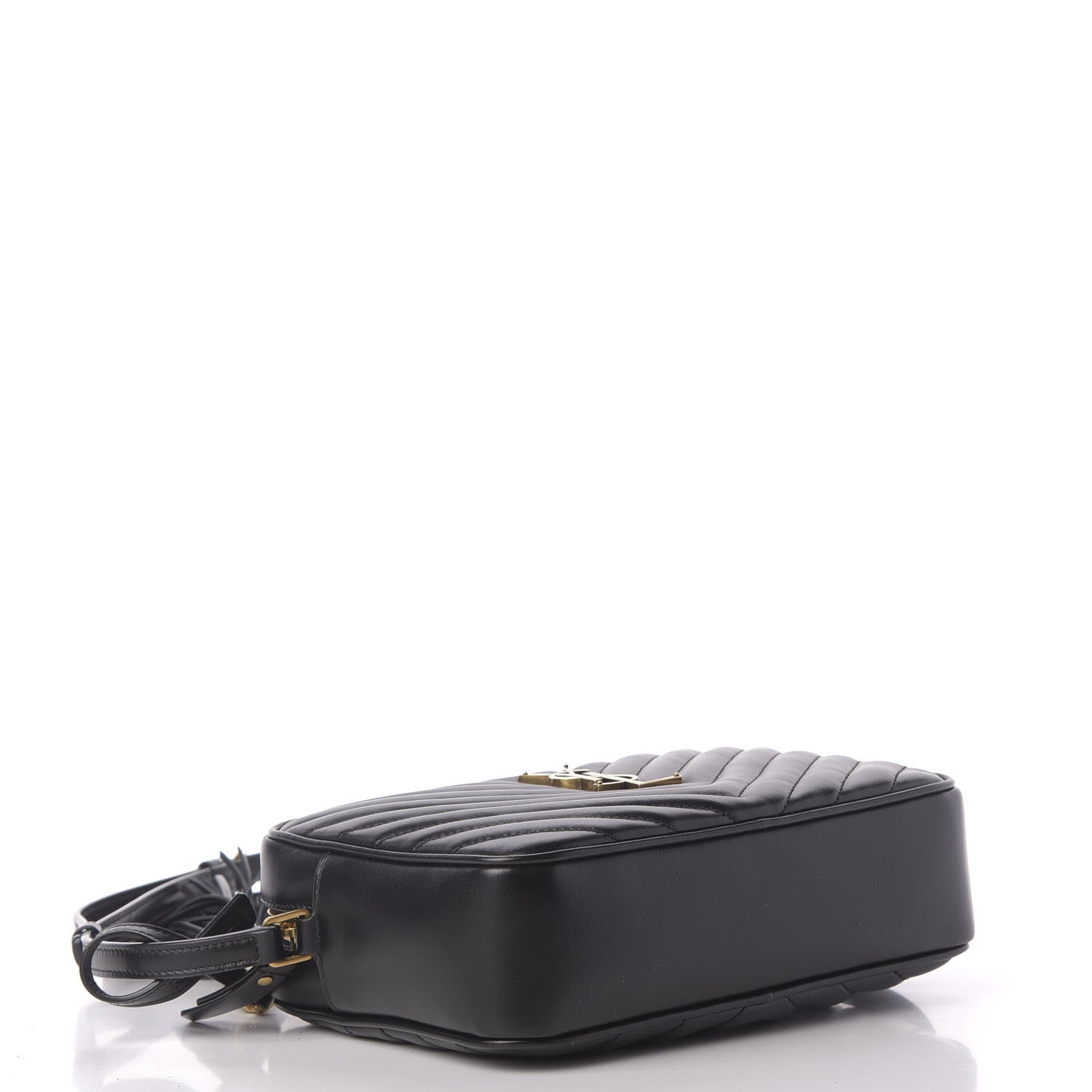 Saint Laurent Calfskin Matelasse Monogram Lou Camera Bag Black 4 of 10