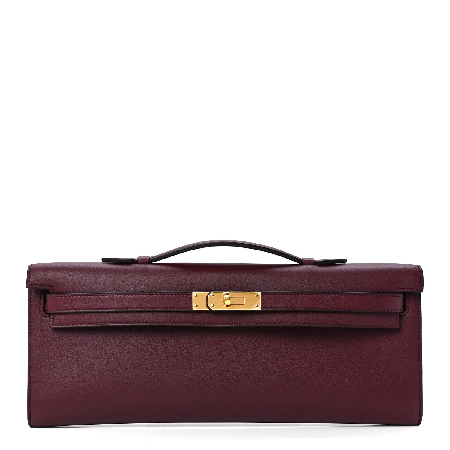 Hermes Swift Kelly Cut Clutch Pochette Bordeaux 1 of 13
