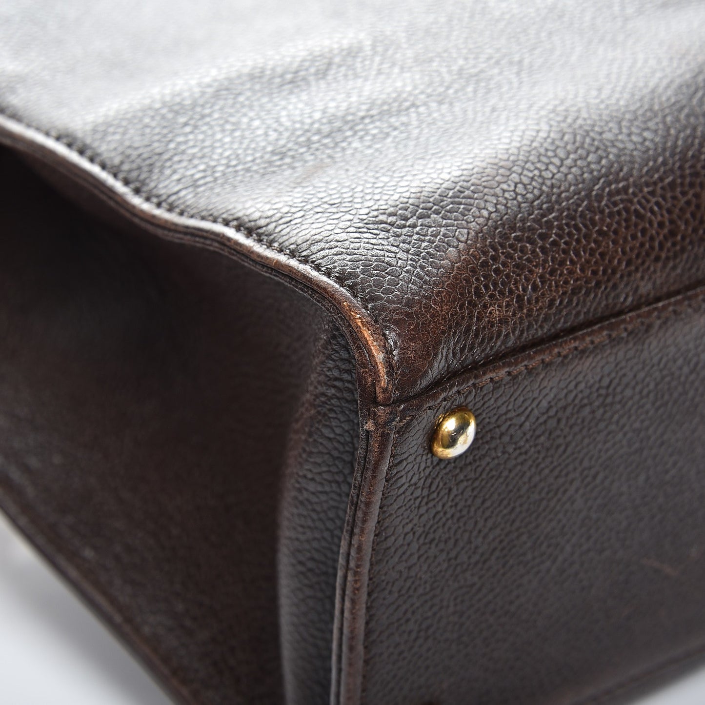 Caviar Shoulder Bag Brown