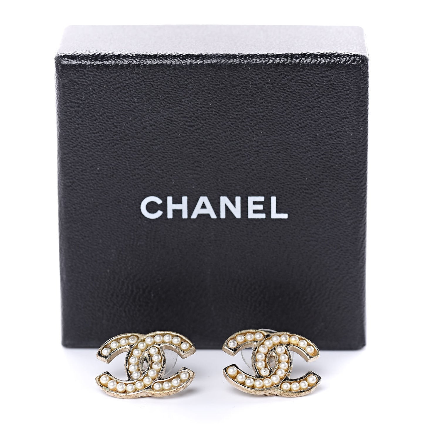 Pearl CC Earrings Light Gold