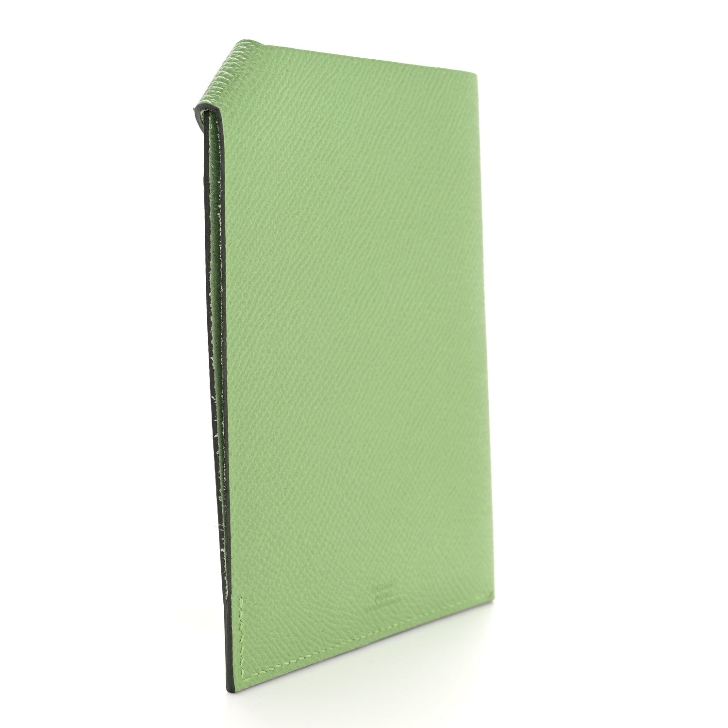 Hermes Epsom Tarmac Aleatoire Passport Holder Vert Criquet Bleu Brume 3 of 7