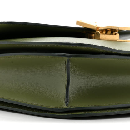 Celine Box Calfskin Classic Box Medium Flap Bag Army Green 10 of 11