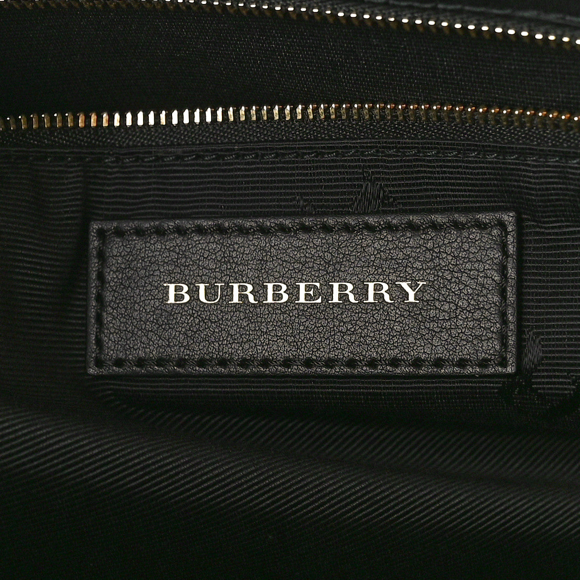 Burberry Heritage Grain Check Embossed Medium Dewsbury Tote Black 6 of 8