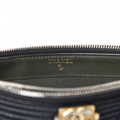 Chanel Caviar Quilted Small Boy Clutch With Chain Black 12 of 17