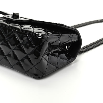 Chanel Patent Calfskin Quilted 2.55 Reissue Mini Flap So Black 7 of 10