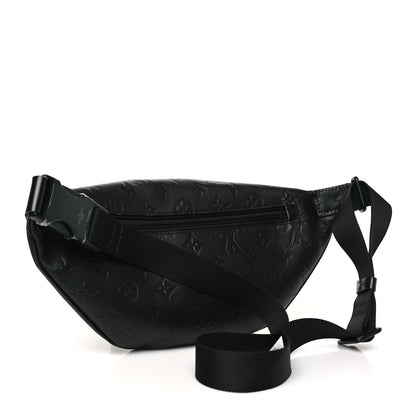 Louis Vuitton Calfskin Monogram Shadow Discovery Bumbag Black 3 of 9