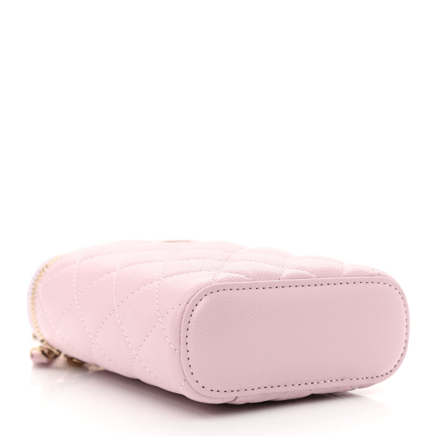 Chanel Caviar Quilted Small Vertical Coco Beauty Vanity Case With Chain Light Pink 4 of 11