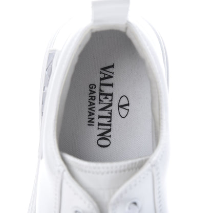 Valentino Garavani Patent Calfskin Womens Giggies Low Top Sneakers 38.5 White 7 of 10