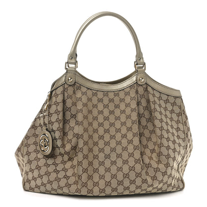 Gucci Monogram Large Sukey Tote Champagne 1 of 10