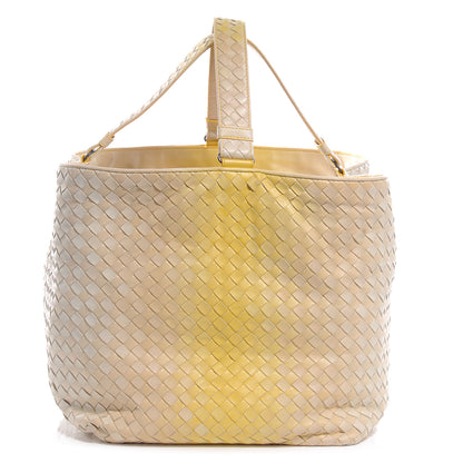 Bottega Veneta Nappa Intrecciato Nuance Bucket Ombre Tote Yellow 1 of 8