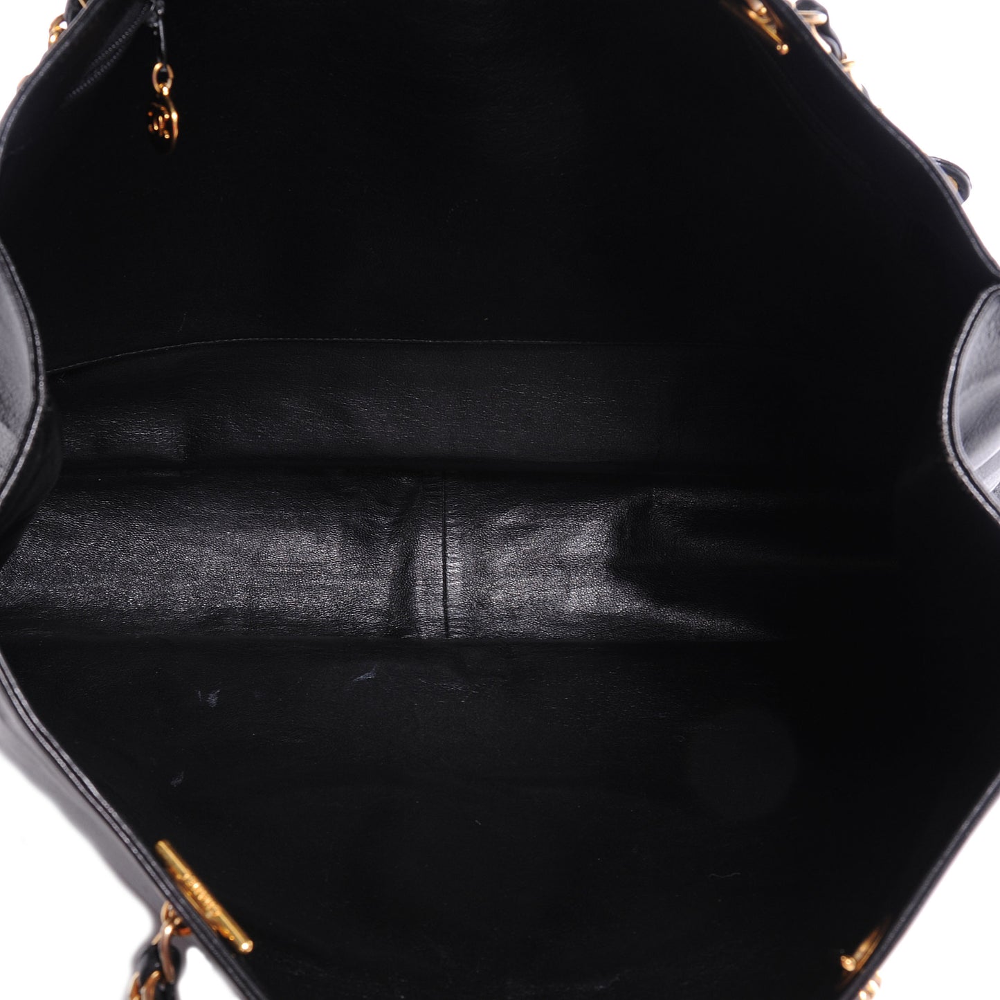 Lambskin Jumbo CC Shoulder Bag Black