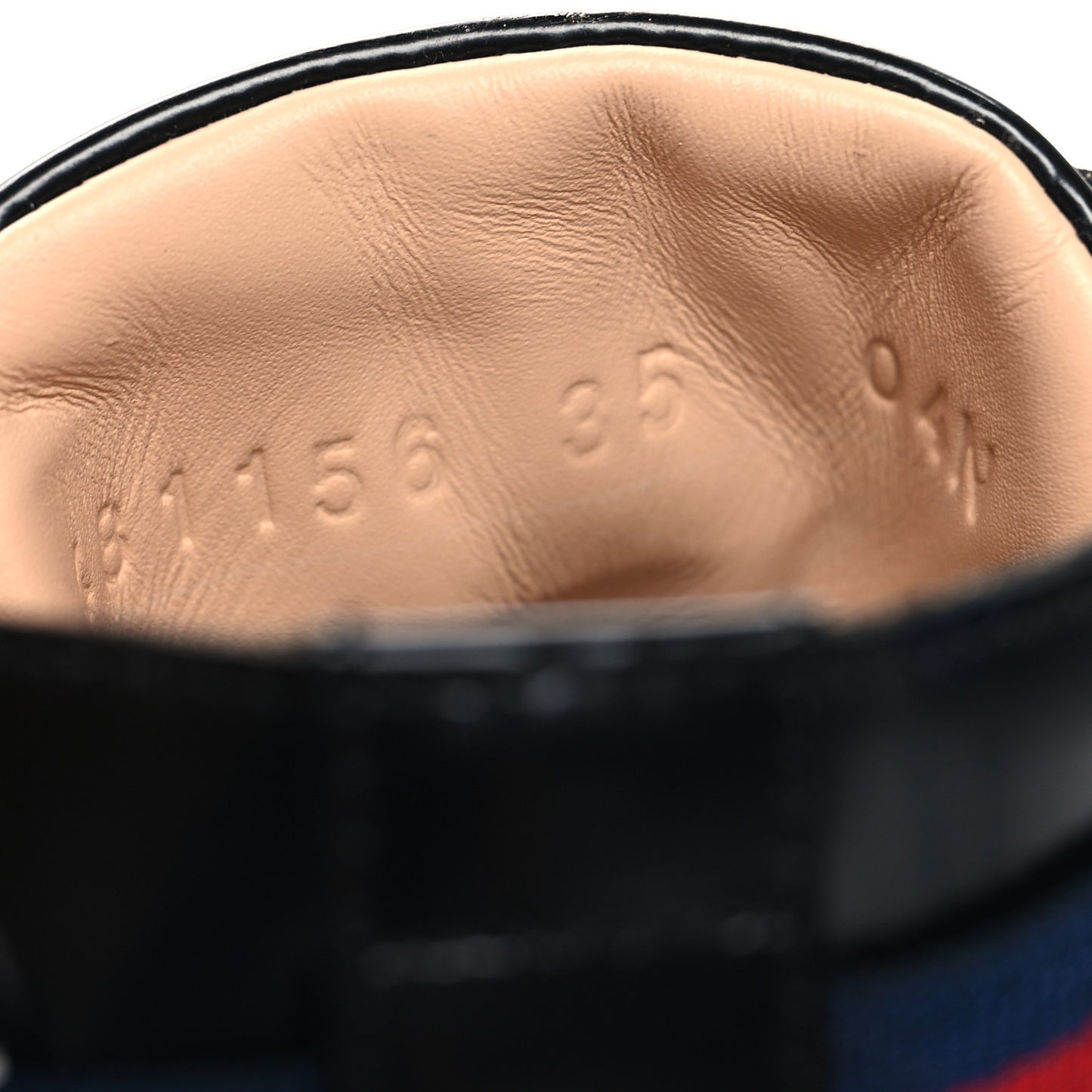 Calfskin Sylvie Web Lace Up Combat Boots 35 Black