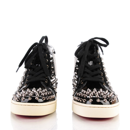 Christian Louboutin Patent Louis Spikes Flat Sneakers 36 Black 2 of 9