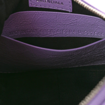 Balenciaga Agneau Arena Le Cagole Mini Purse With Chain Lilac 7 of 9