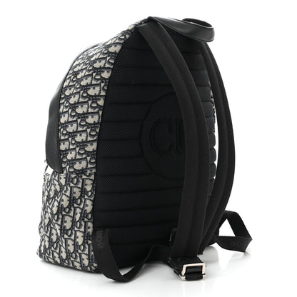 Christian Dior Oblique Calfskin Rider Backpack Beige Black 3 of 10