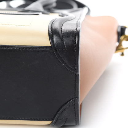 Celine Satin Calfskin Nano Tri-Color Luggage Seashell 13 of 17