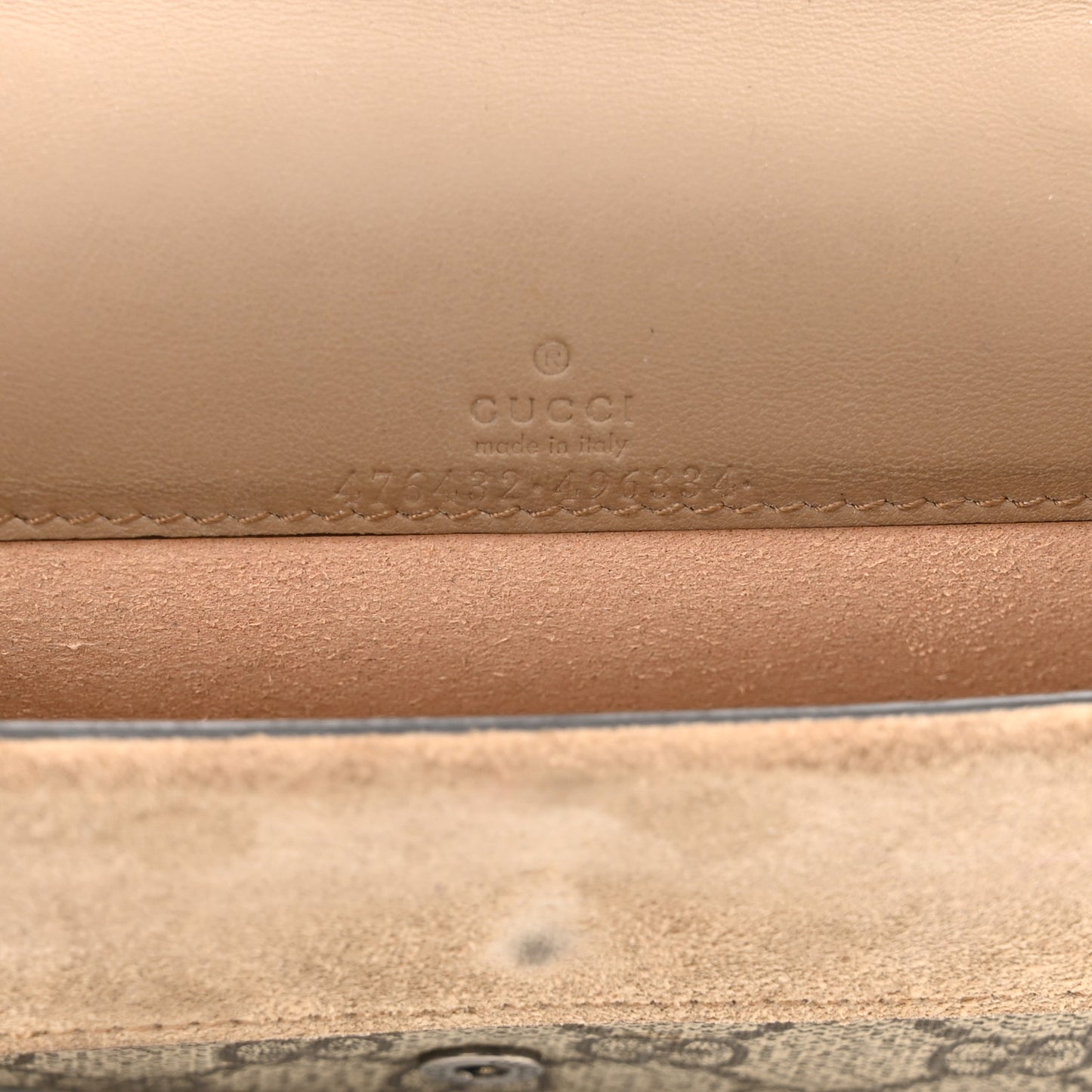 GG Supreme Monogram Super Mini Dionysus Shoulder Bag Taupe