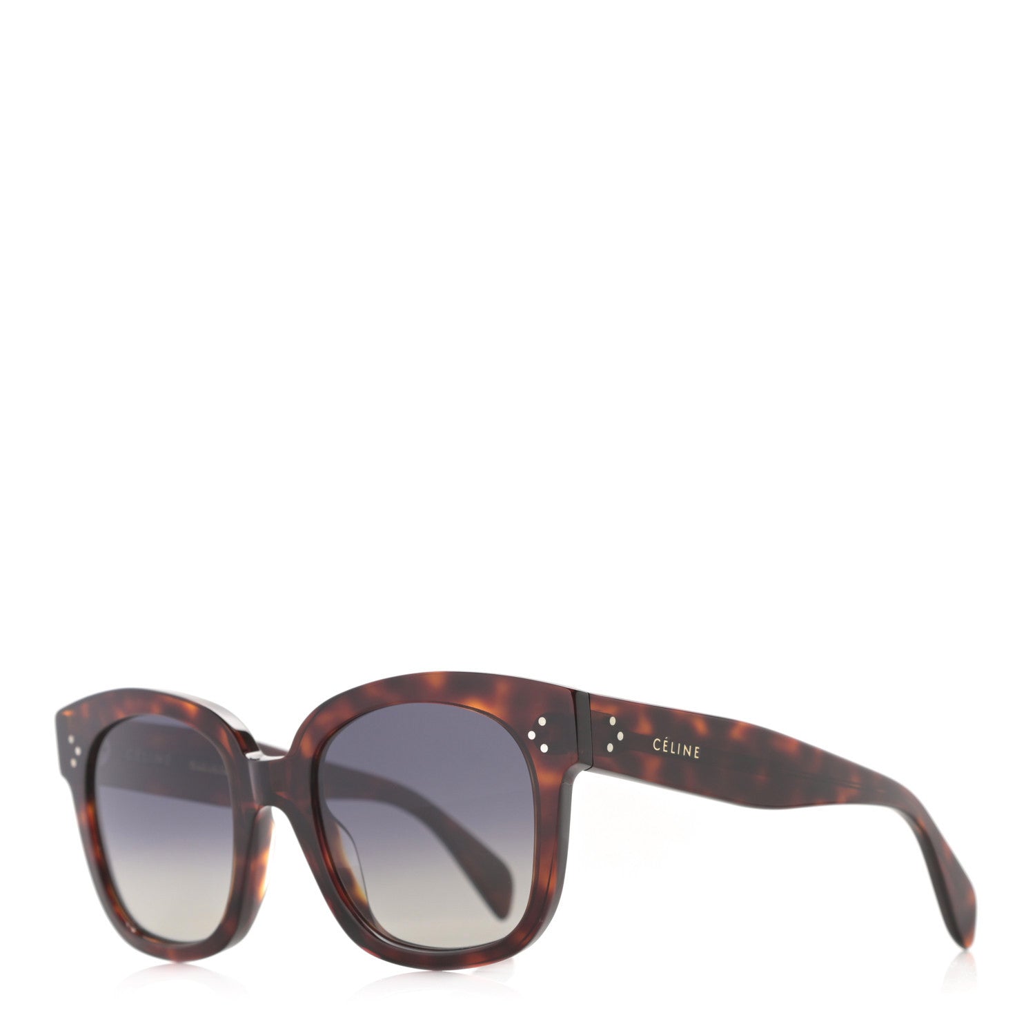 Celine Acetate Polarized Square Sunglasses CL40002U Tortoise 1 of 8