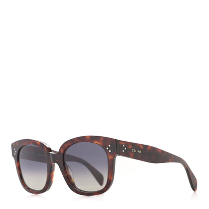 Celine Acetate Polarized Square Sunglasses CL40002U Tortoise 1 of 8