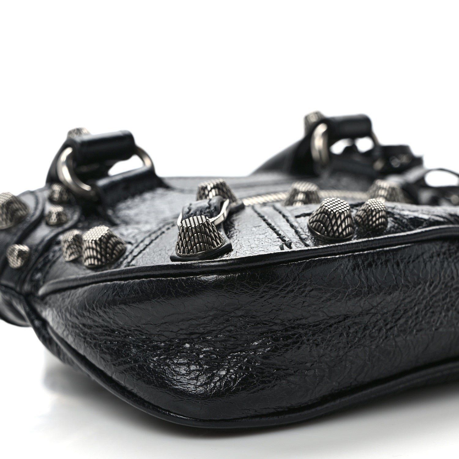 Balenciaga Agneau Arena Neo Cagole Mini Handbag Black 1479057