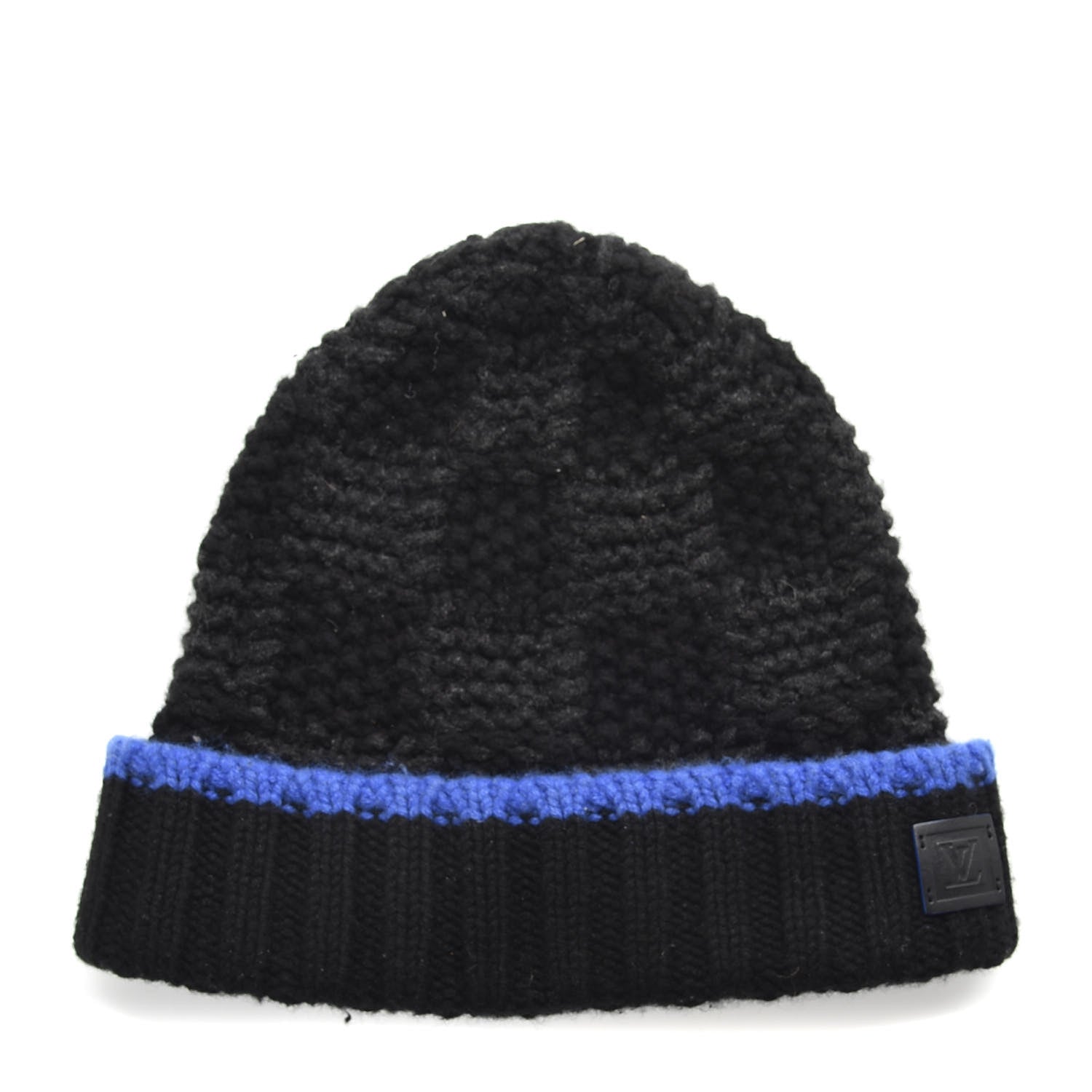 Louis Vuitton Cashmere Damier Beanie Blue 1 of 5
