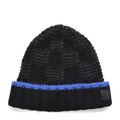Louis Vuitton Cashmere Damier Beanie Blue 1 of 5