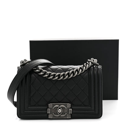 Chanel Caviar Quilted Small Boy Flap Black 13 of 13