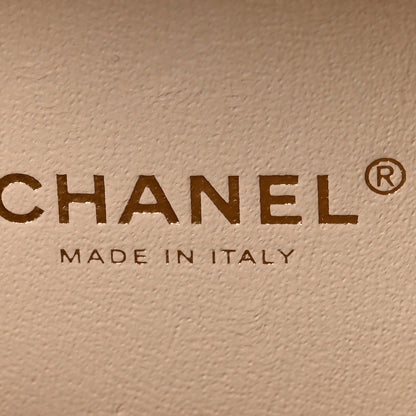 Chanel Caviar Quilted Small CC Filigree Vanity Case White 6 of 10