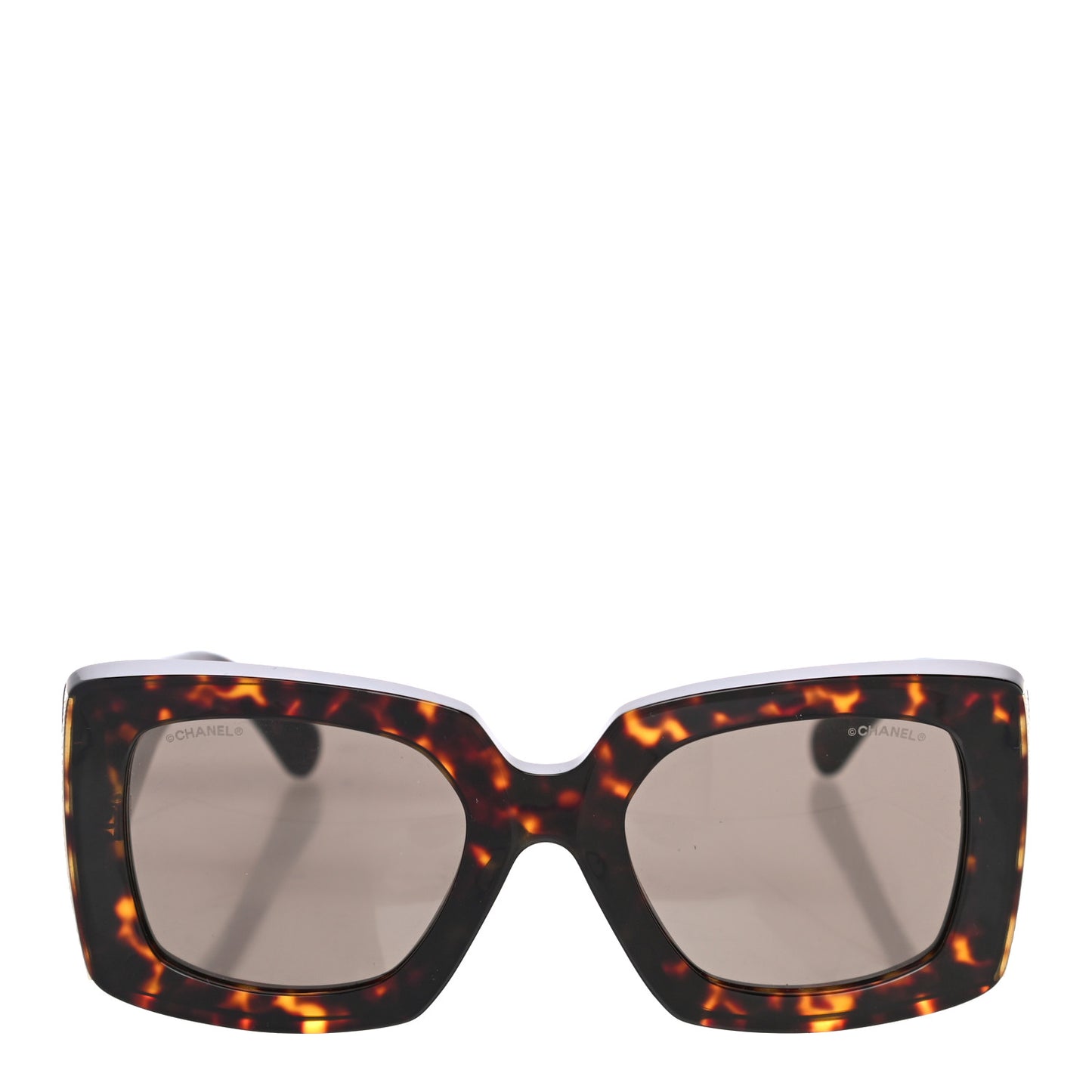 Acetate Rectangle Sunglasses 5435 Tortoise