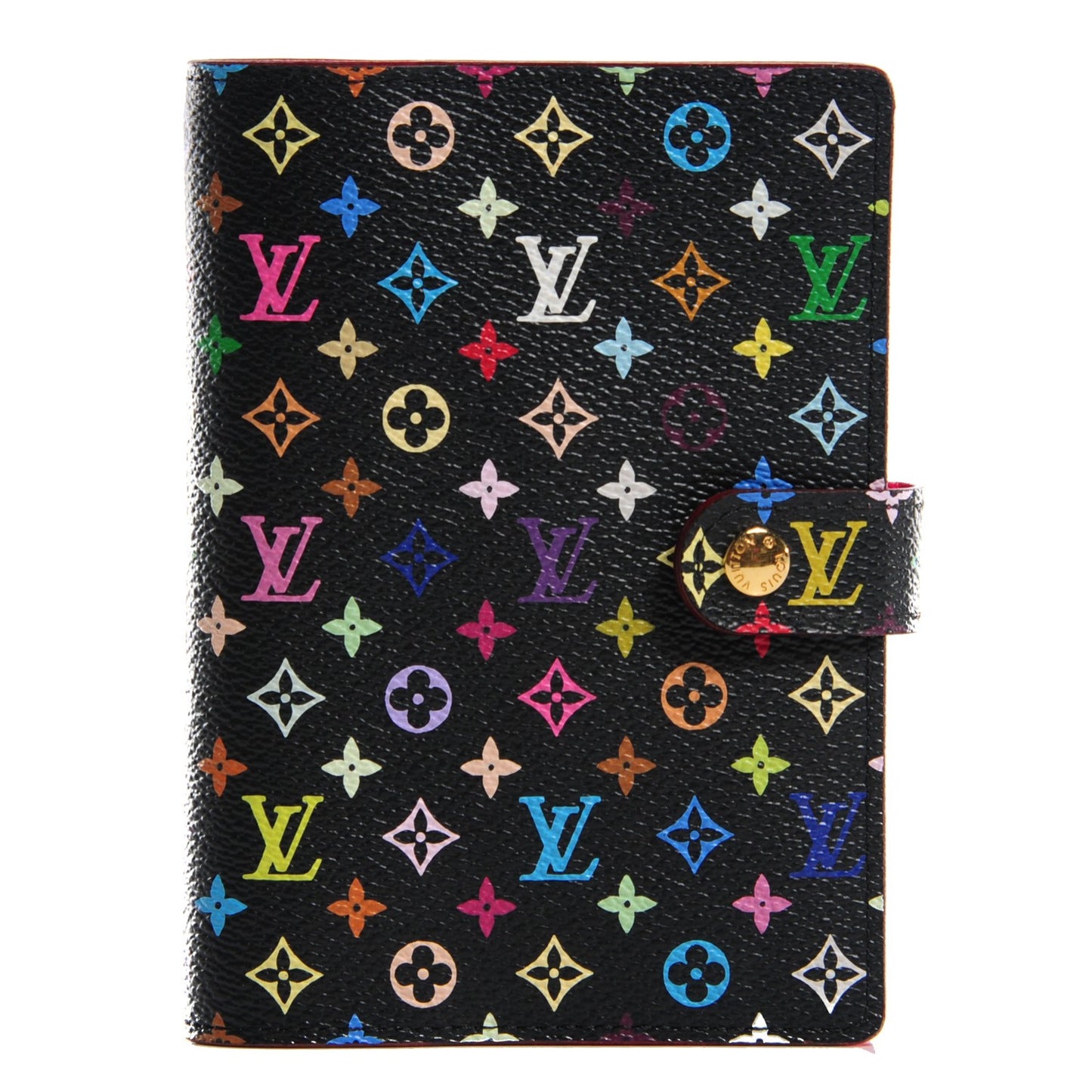 Monogram Multicolor Small Ring Agenda Cover Black Grenade