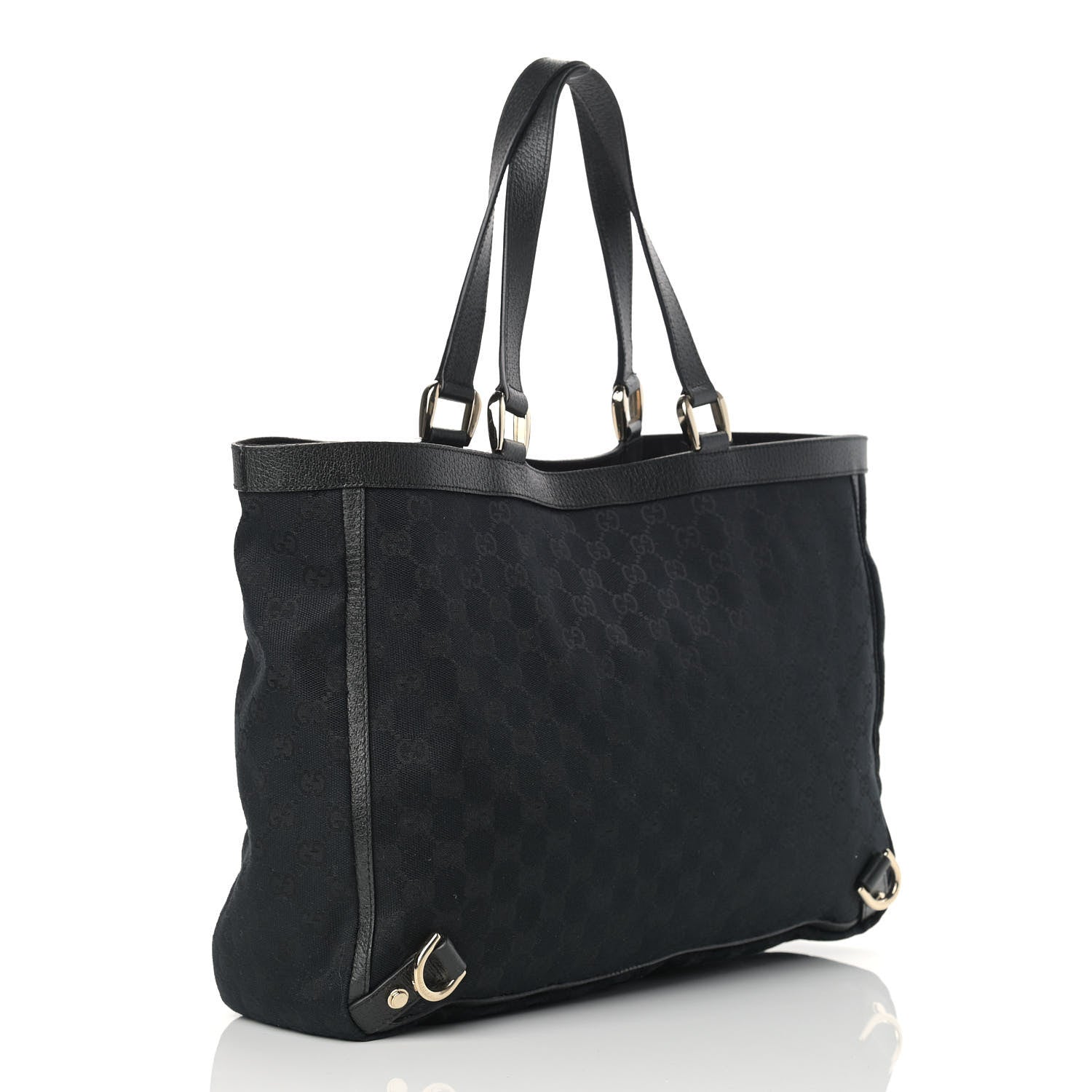 Gucci Monogram Large Abbey Tote Black 3 of 13