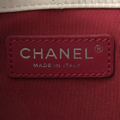 Chanel Aged Calfskin Quilted Gabrielle Backpack Black White 6 of 12