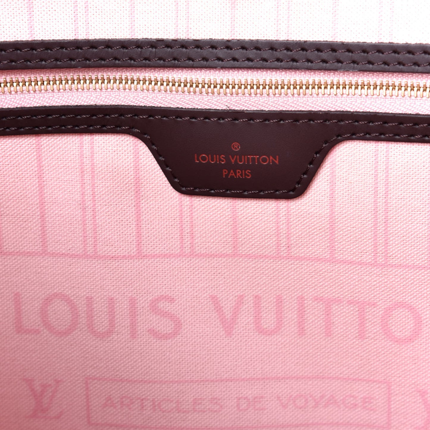 Damier Ebene Neo Neverfull MM Rose Ballerine