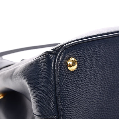 Prada Saffiano Small Galleria Double Zip Tote Baltico 9 of 12