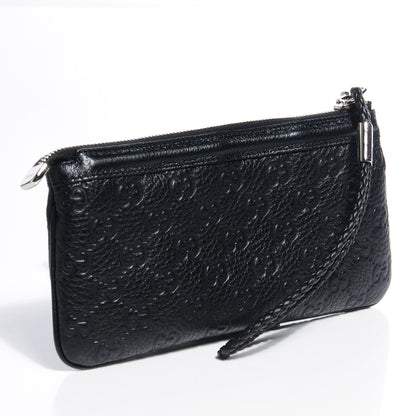 Gucci Guccissima Horsebit Detail Wristlet Black 3 of 8