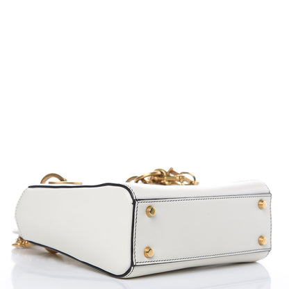 Christian Dior Calfskin Painted Niki de Saint Phalle Dragon Lady Dior Bag White 4 of 12