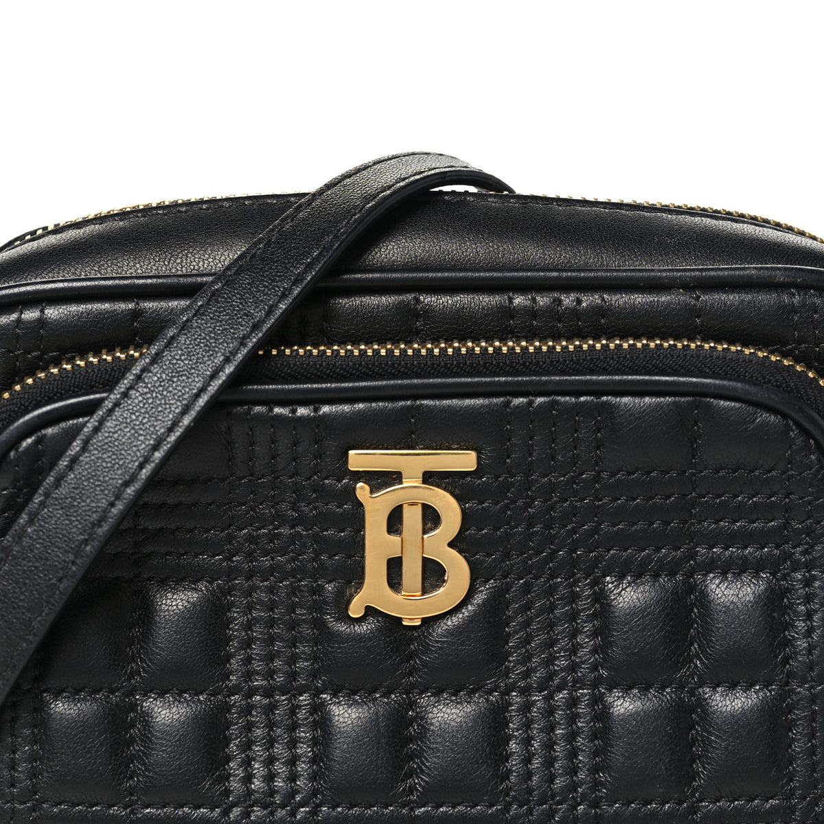 Burberry Calfskin Quilted Mini Lola Camera Bag Black 7 of 9