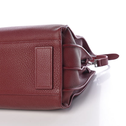 Saint Laurent Grained Calfskin Small Supple Sac De Jour Dark Pallisandre 10 of 15