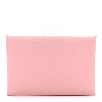 Hermes Chevre Mysore Calvi Card Case Rose Sakura 1 of 7