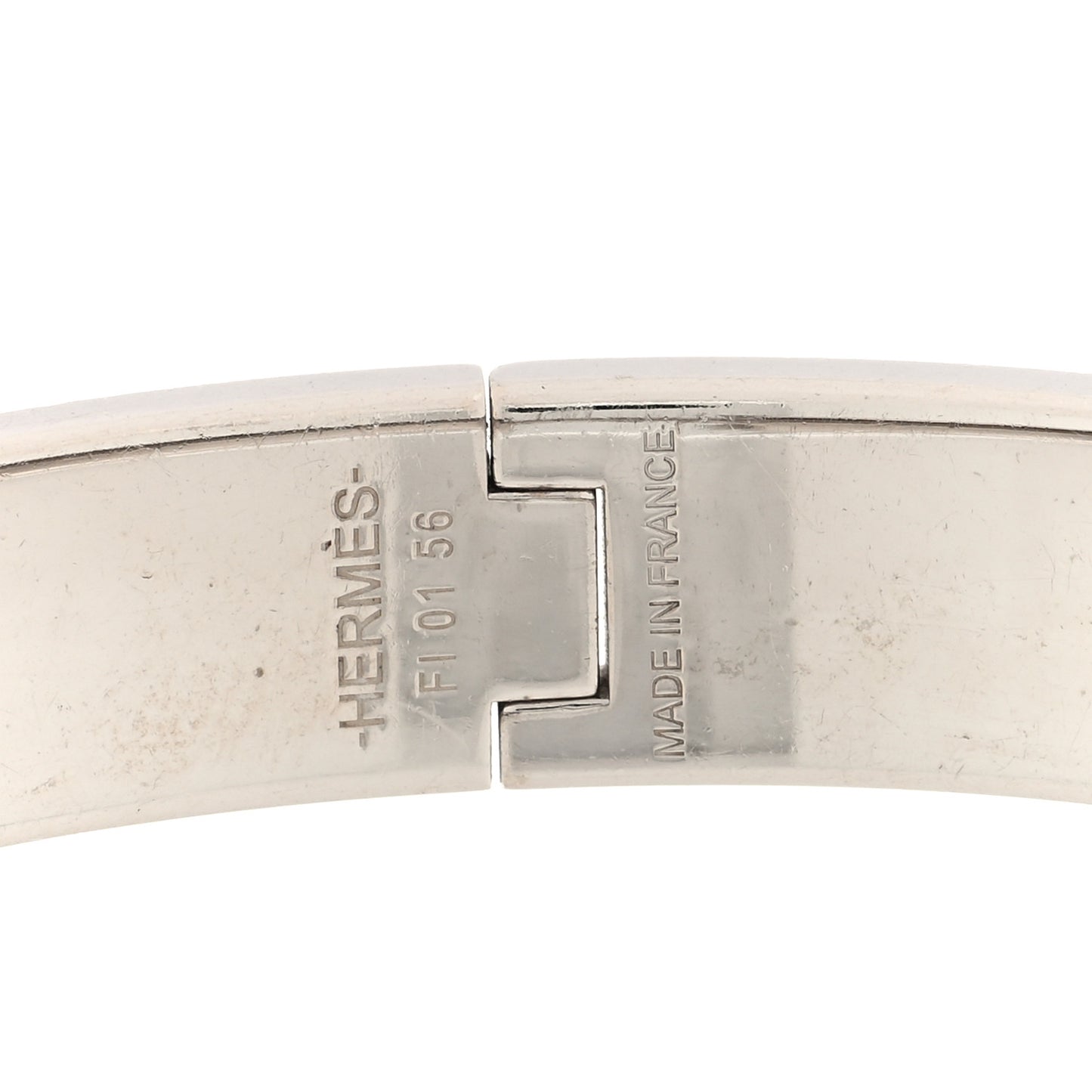 Enamel Narrow Clic Clac H Bracelet PM Rouge Corail