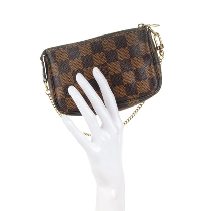 Louis Vuitton Damier Ebene Mini Pochette Accessories 2 of 7
