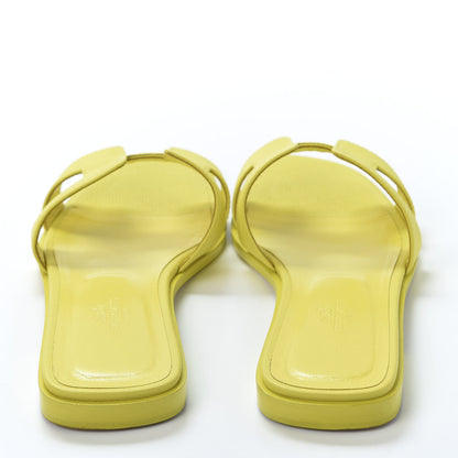 Hermes Epsom Oran Sandals 38.5 Jaune Pollen 5 of 10