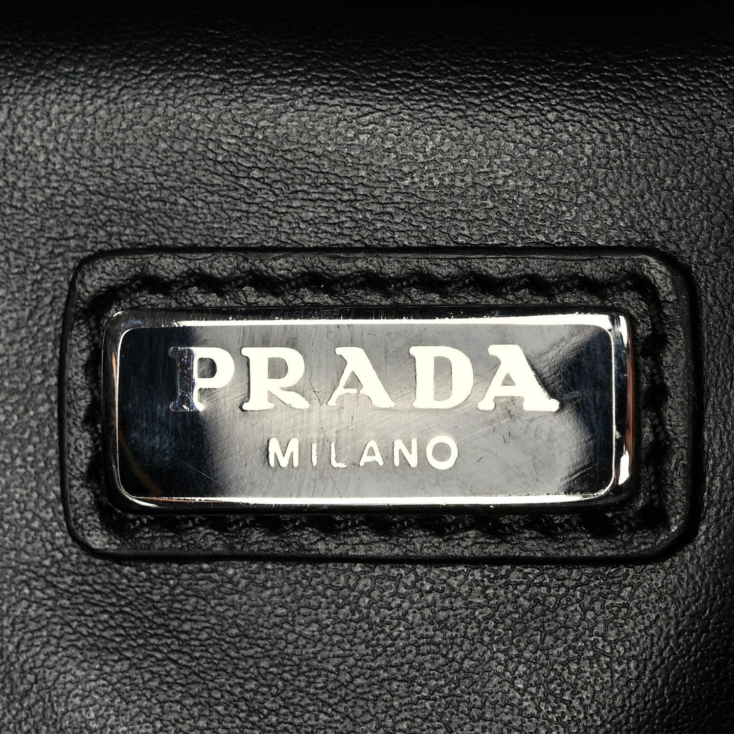 Prada Saffiano Travel Brique Crossbody Messenger Bag Black 6 of 10